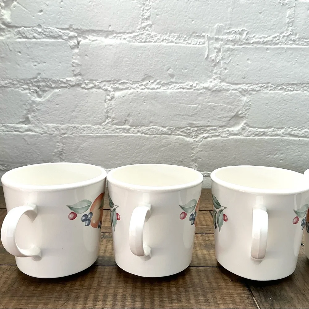 Vintage Corelle Abundance Coffee Mugs Set of 6